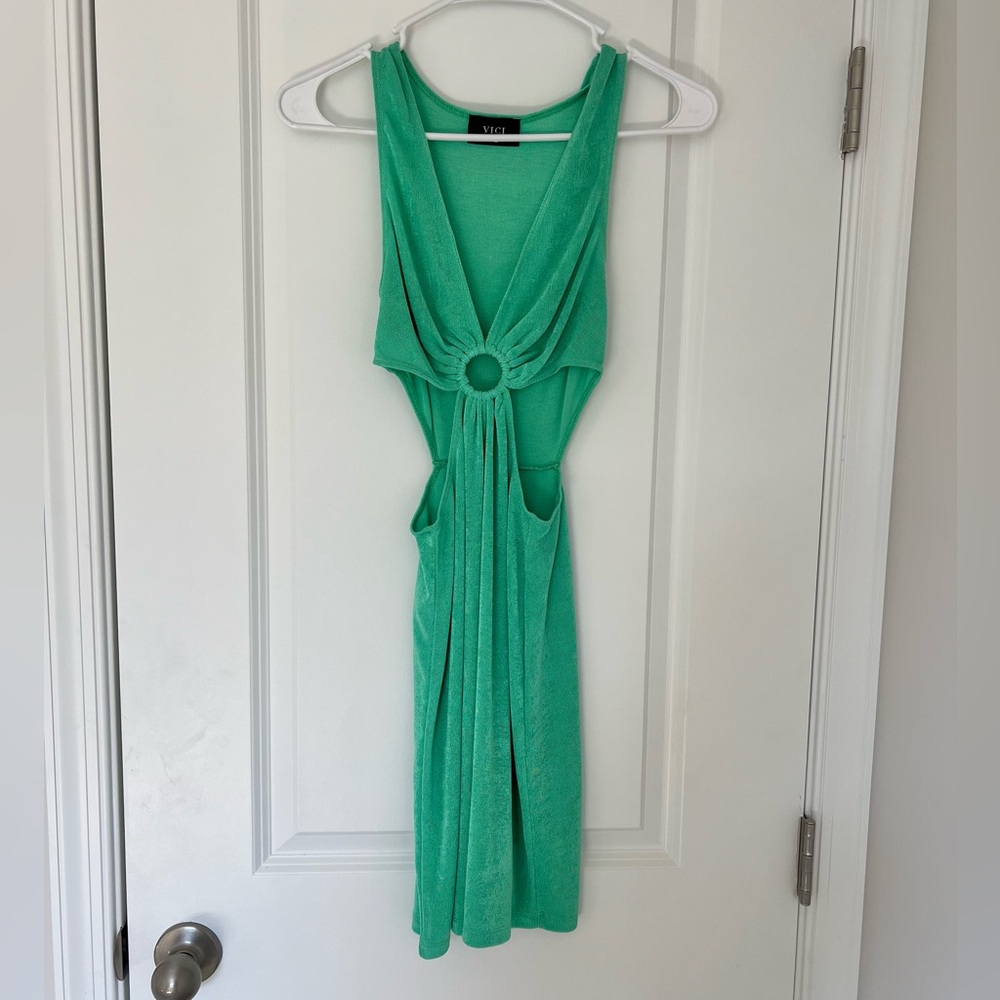 Vici Green O-Ring Dress